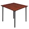 Regency Kee Folding Tables, 48 W, 48 L, 29 H, Wood, Metal Top, Cherry TBF4848CHBK - alternate 1